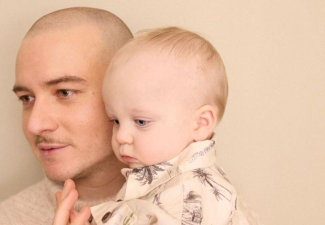 Caroline Vreeland's husband Nicolas Rico with their son, Miro.